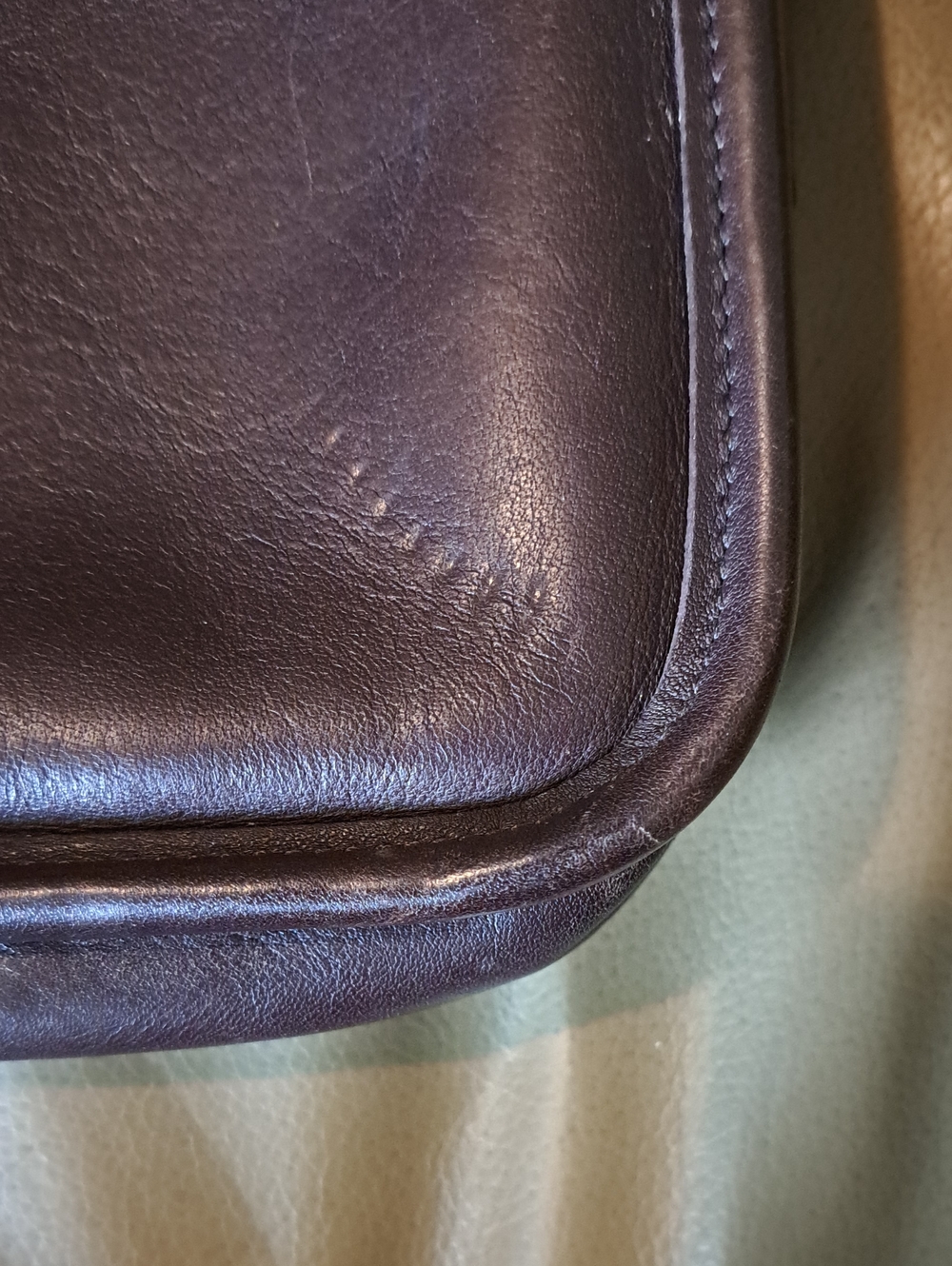 Coach #9755 Brown Leather Crossbody Bag VTG 1980s-1994 - Picture 6 of 12